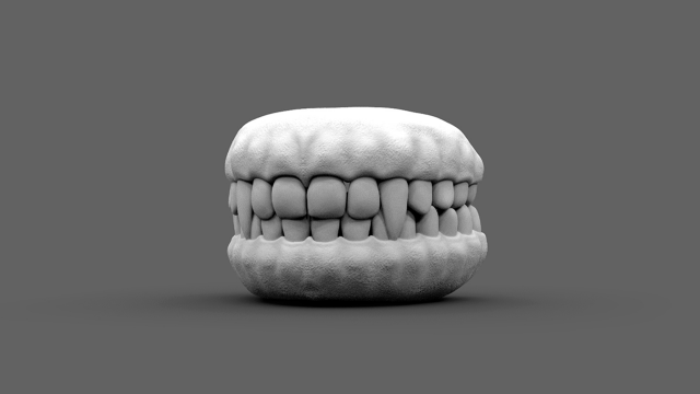 monster jaws 3D 模型 .c4d .max .obj .3ds .fbx .stl .blend 