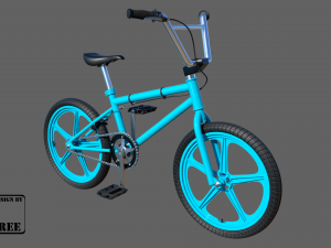 bmx midpoly for cartoon 3D Модель