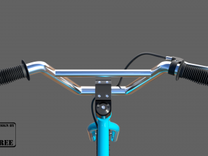bmx midpoly for cartoon 3D Модель