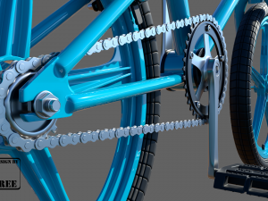 bmx midpoly for cartoon 3D Модель