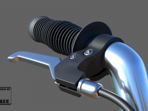 bmx midpoly for cartoon 3D Модель