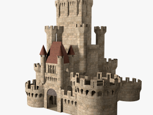 medieval castle Model 3D