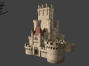 medieval castle 3D 模型