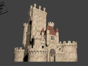 medieval castle 3D 模型