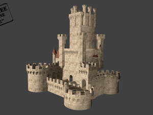medieval castle 3D 模型