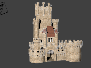 medieval castle 3D 模型
