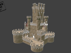 medieval castle 3D 模型