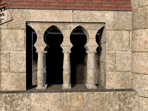 medieval castle 3D 模型