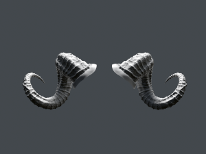 devil horns Modèle 3D