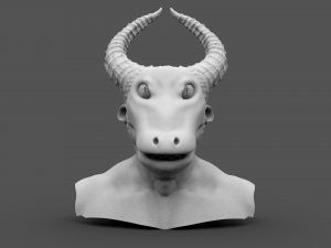 creature head hipoly 3D Model