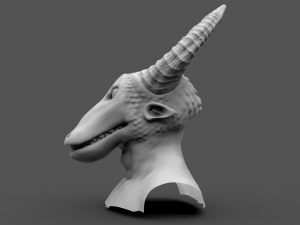 creature head hipoly 3D Model