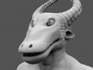 creature head hipoly 3D Model
