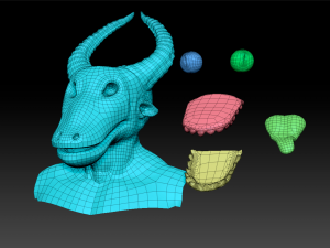 creature head hipoly 3D Model