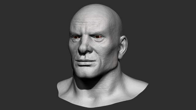 head detalized 3D Модель .c4d .max .obj .3ds .fbx .stl .blend 