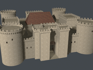 medieval castle 3D 模型