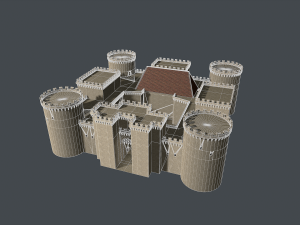 medieval castle 3D Model
