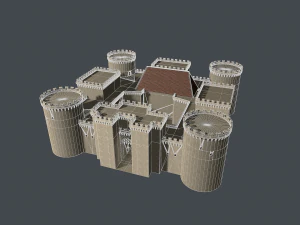 medieval castle 3D Model