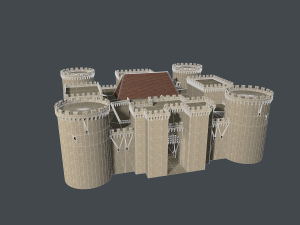medieval castle 3D Model