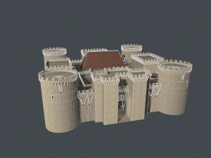 medieval castle 3D Model