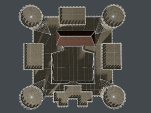 medieval castle 3D Model
