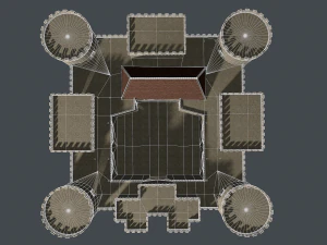 medieval castle 3D Model