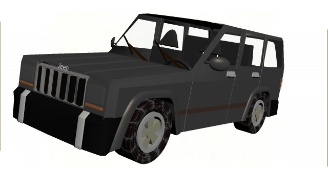 jeep car 3D Model .c4d .max .obj .3ds .fbx .stl .blend 