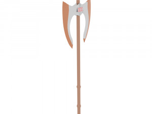 two-handed ax Model 3D