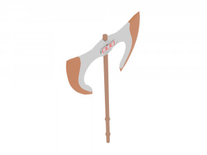 two-handed ax Model 3D