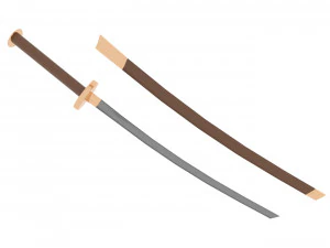 katana Modello 3D