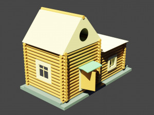 log house 3D Model
