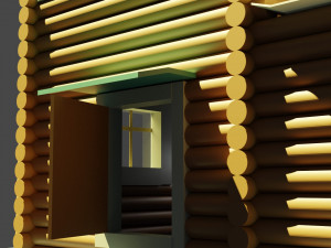 log house 3D Model