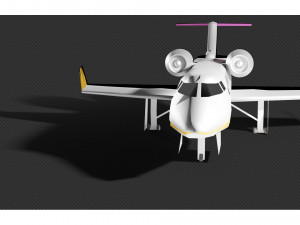 learjet 55 3D Model