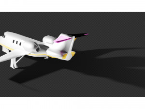 learjet 55 3D Model