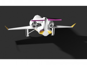 learjet 55 3D Model
