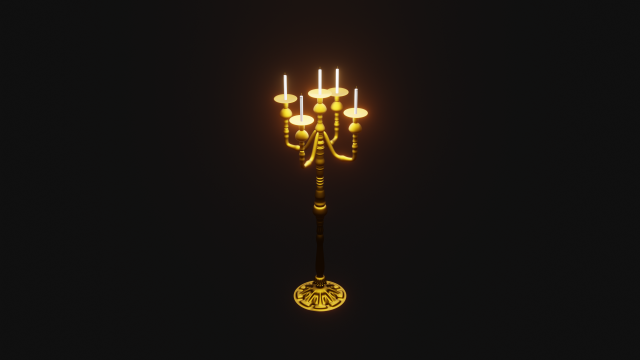 castle chandelier 3D 模型 .c4d .max .obj .3ds .fbx .stl .blend 