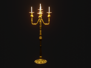 castle chandelier 3D 模型
