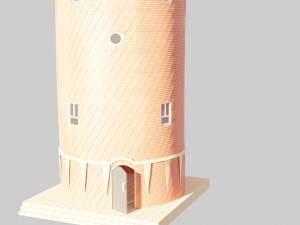 brick tower Modelo 3D