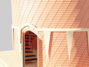 brick tower 3D Model