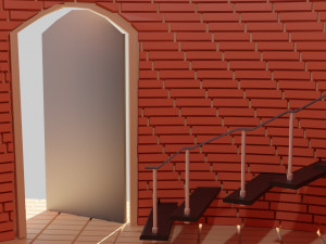 brick tower Modelo 3D