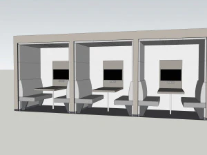 コワーキングポッド 3Dモデル