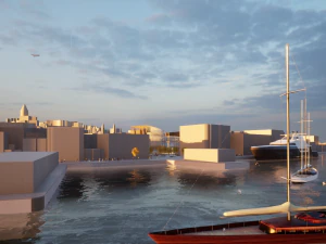 Modern Library 3D Model