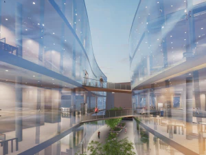 Modern Library 3D Model