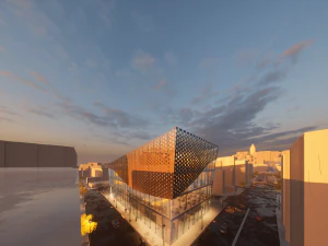 Modern Library 3D Model