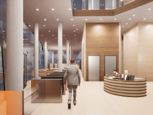 Modern Library 3D Model