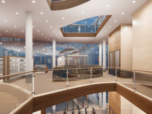 Modern Library 3D Model