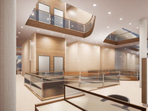 Modern Library 3D Model