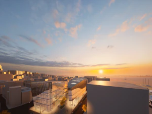 Modern Library 3D Model