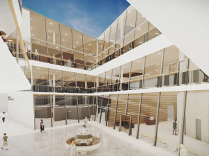 Modern Cultural Center 3D Model