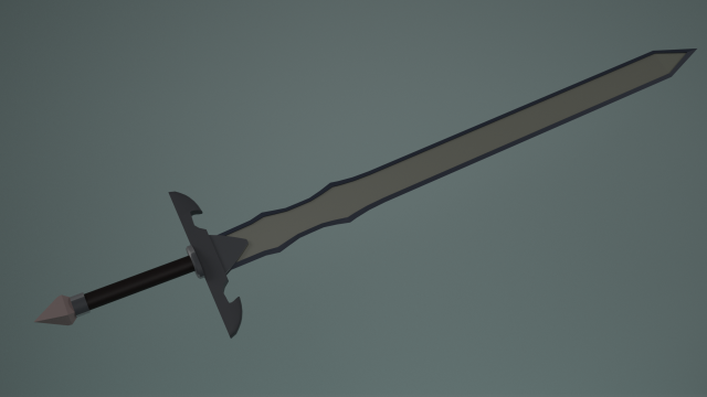 tempered sword from sao Modèle 3D .c4d .max .obj .3ds .fbx .stl .blend 