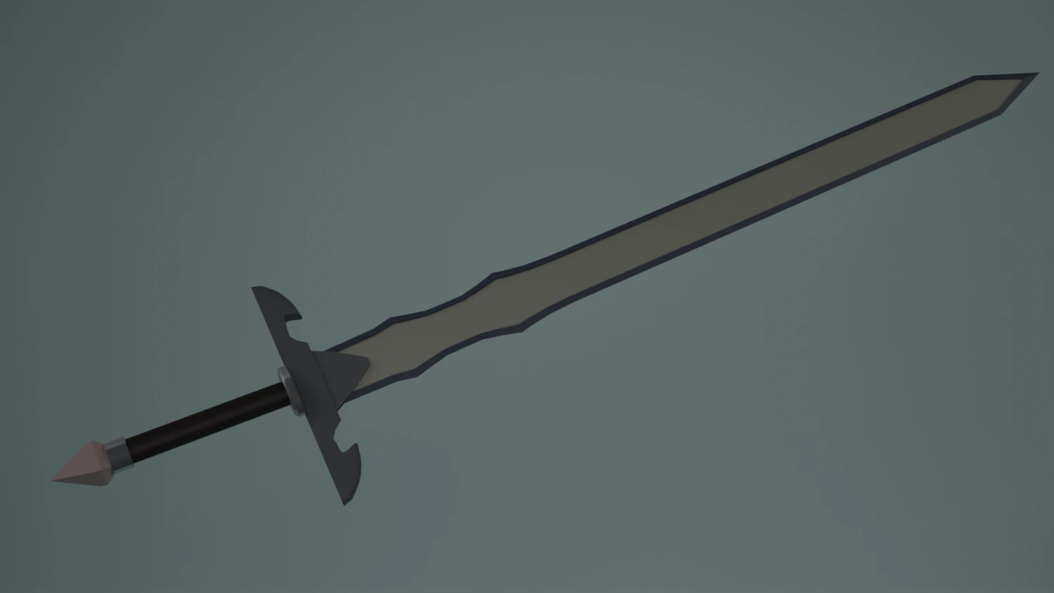 tempered sword from sao 3D Model .c4d .max .obj .3ds .fbx .stl .blend 
